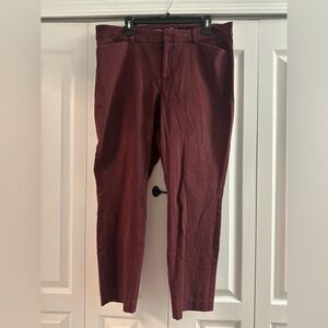 Old Navy Maroon casual business pants - Size 16